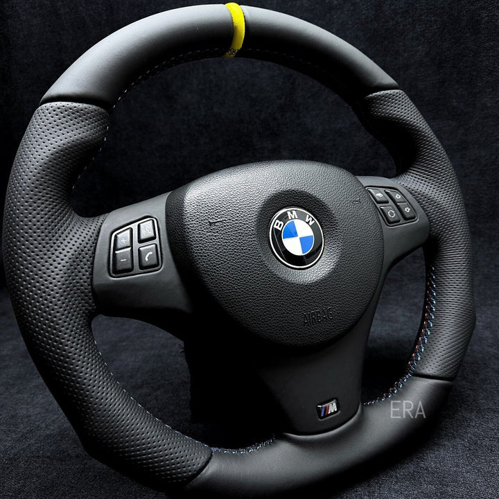 BMW M SPORT THICK YELLOW STRIPE STEERING WHEEL