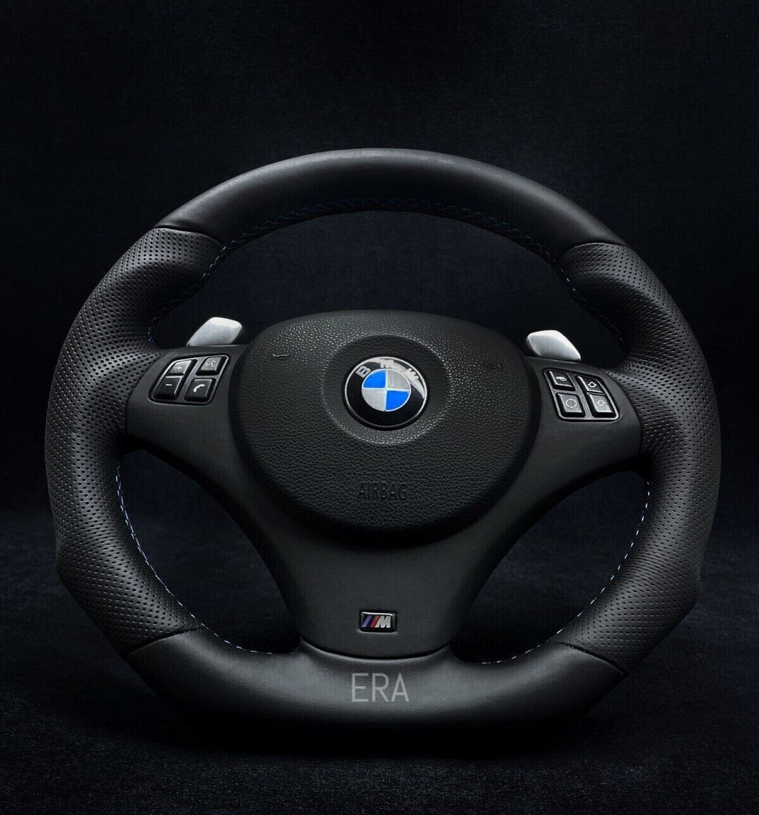 BMW E9X-E8X NAPPA-PERFORATED / M STITCHING / LEATHER TRIM / SHIFT PADDLES / SHAPED