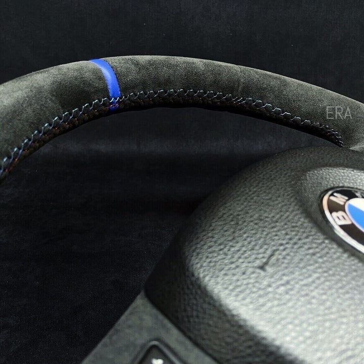 BLUE STRIPE / M STITCHING / ALCANTARA TRIM