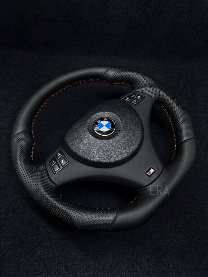 BMW E9X-E8X NAPPA-PERFORATED / RED STITCHING / LEATHER TRIM / SHAPED