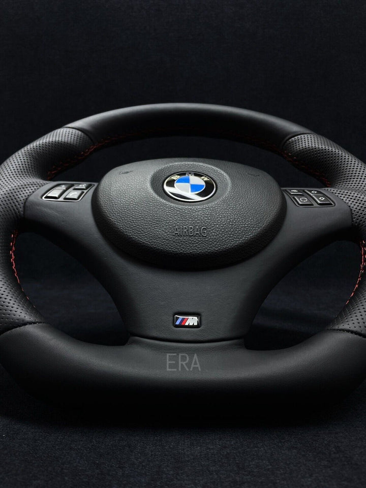 BMW E9X-E8X NAPPA-PERFORATED / RED STITCHING / LEATHER TRIM / SHAPED