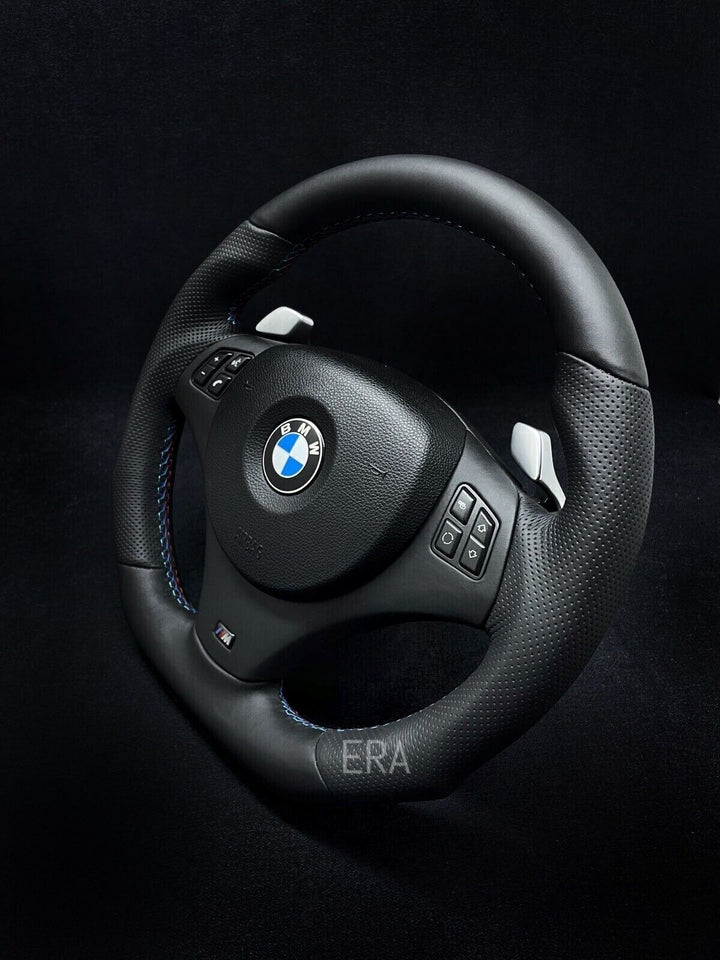 BMW E9X-E8X NAPPA-PERFORATED / M STITCHING / LEATHER TRIM / SHIFT PADDLES / SHAPED