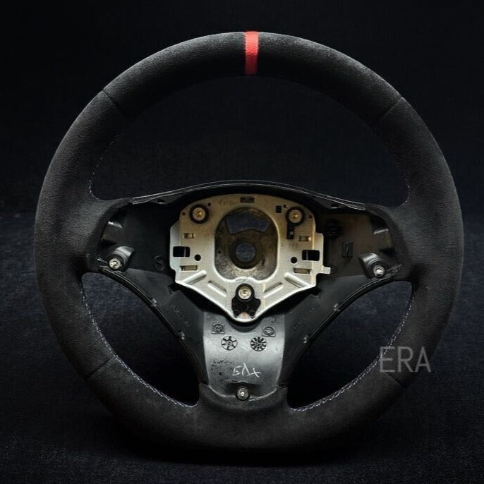 BMW E90 ACLANTARA STEERING WHEEL FRAME RED STRIPE