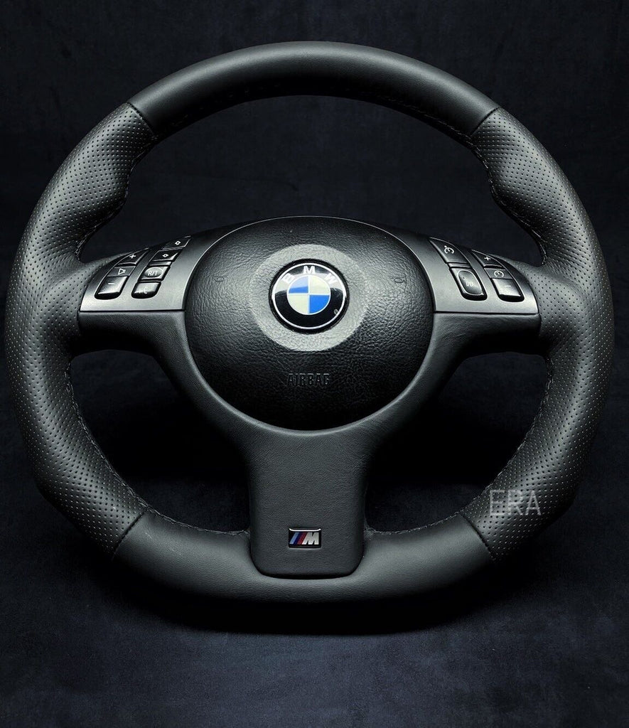 Leather steering wheel leather steering wheel M power for BMW E46 E39 with  airba